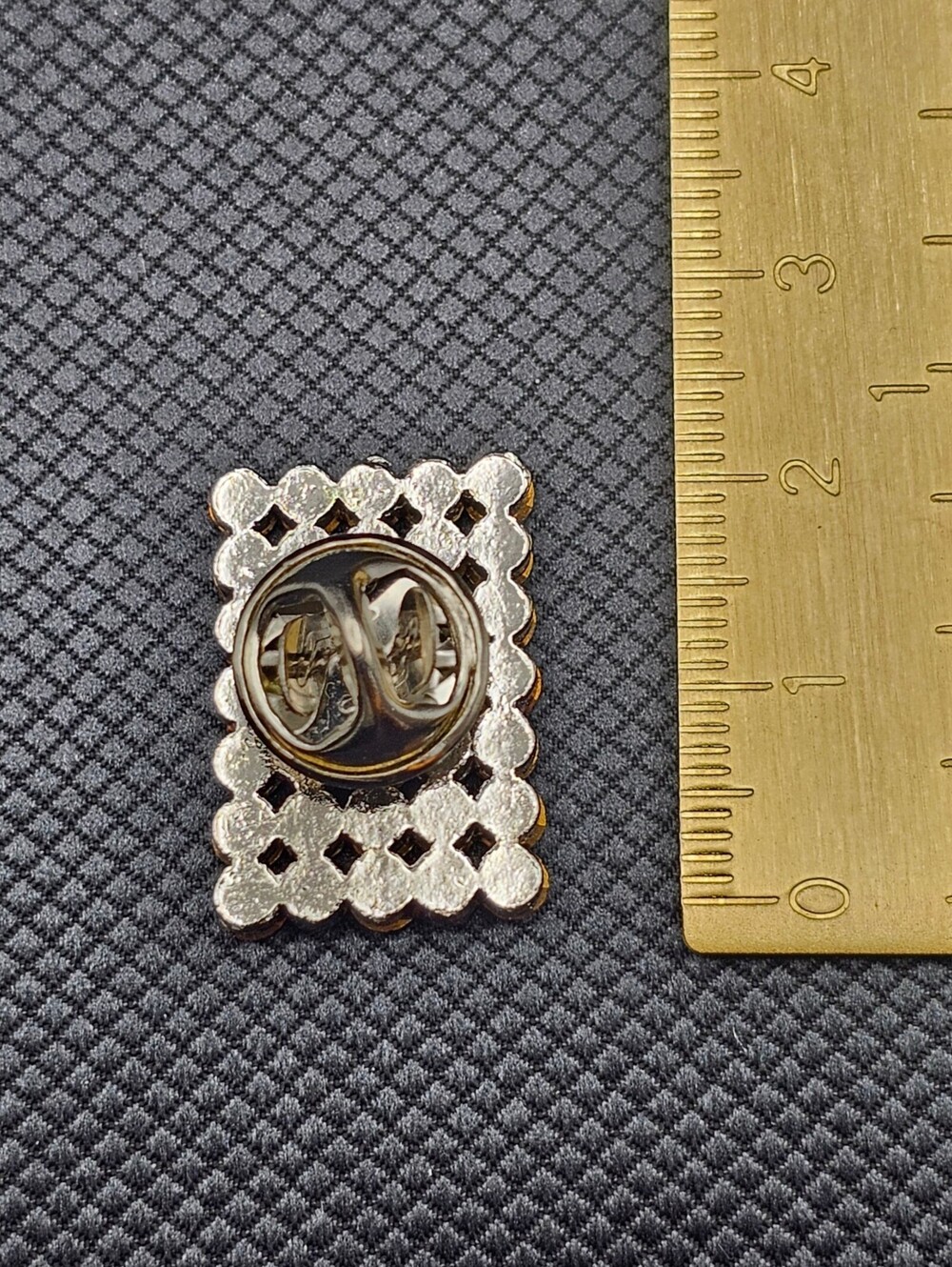 American Flag Rhinestone Pin - Picture 2 of 2